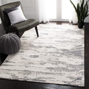 Abstract Charcoal/Ivory 6 ft. x 6 ft. Abstract Sky Square Area Rug