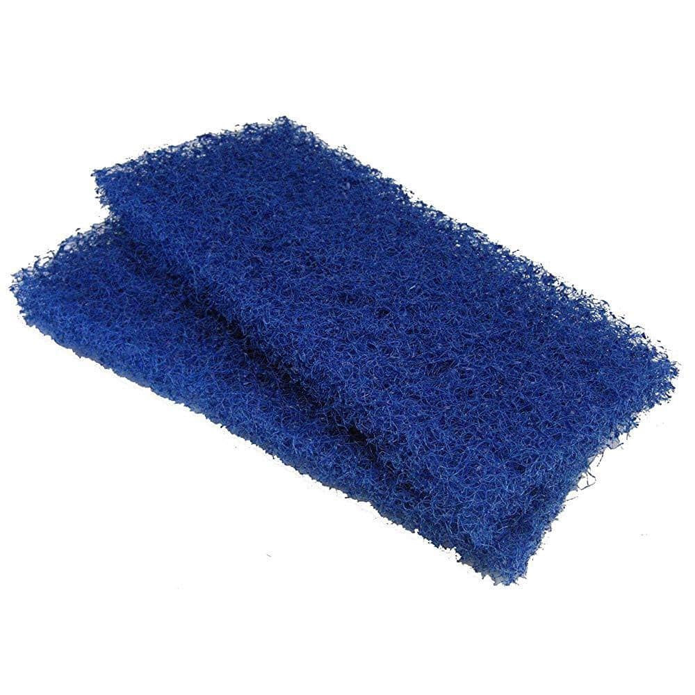 Medium Duty XL Blue Scouring Pad 5 Pack. 10 x 4.5in Large