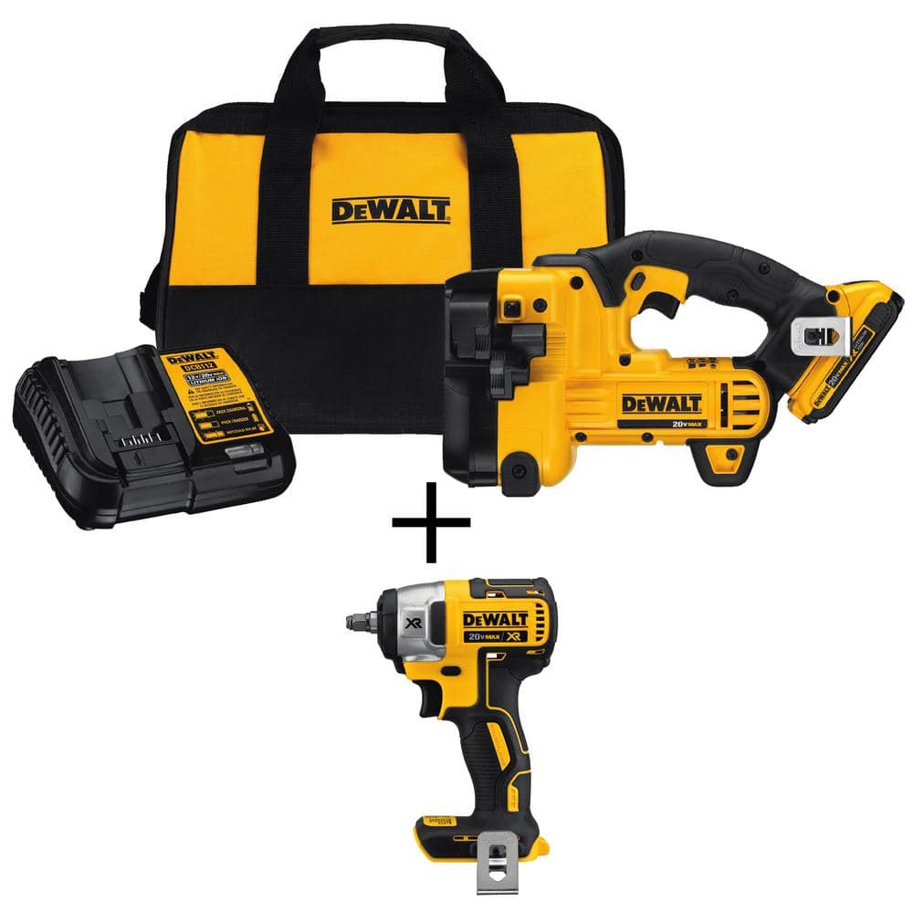 DEWALT 20V MAX XR Cordless Barrel Grip Jigsaw, 3/8 In. Impact Wrench ...