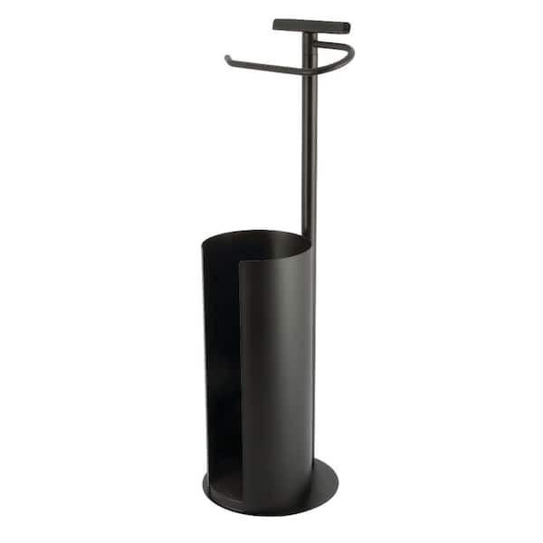 Kingston Brass Continental Freestanding Toilet Paper Holder in Matte Black