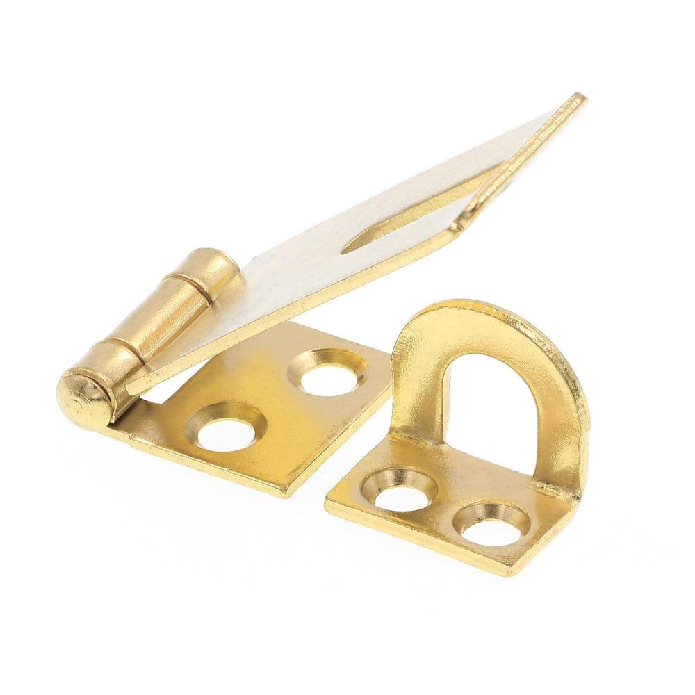 Door and Gate, Safety Hasp Hinge Latch with Fixed Staple 1-3/4 inch with Screws, Brass Plated (Single Pack) price history on PriceWatchPro