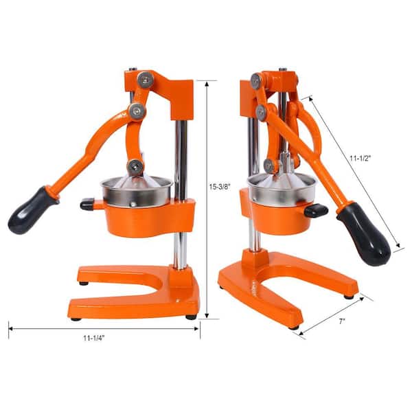 Cesicia Extra-Large Commercial 11.2 in. W Cast Iron Orange Hand