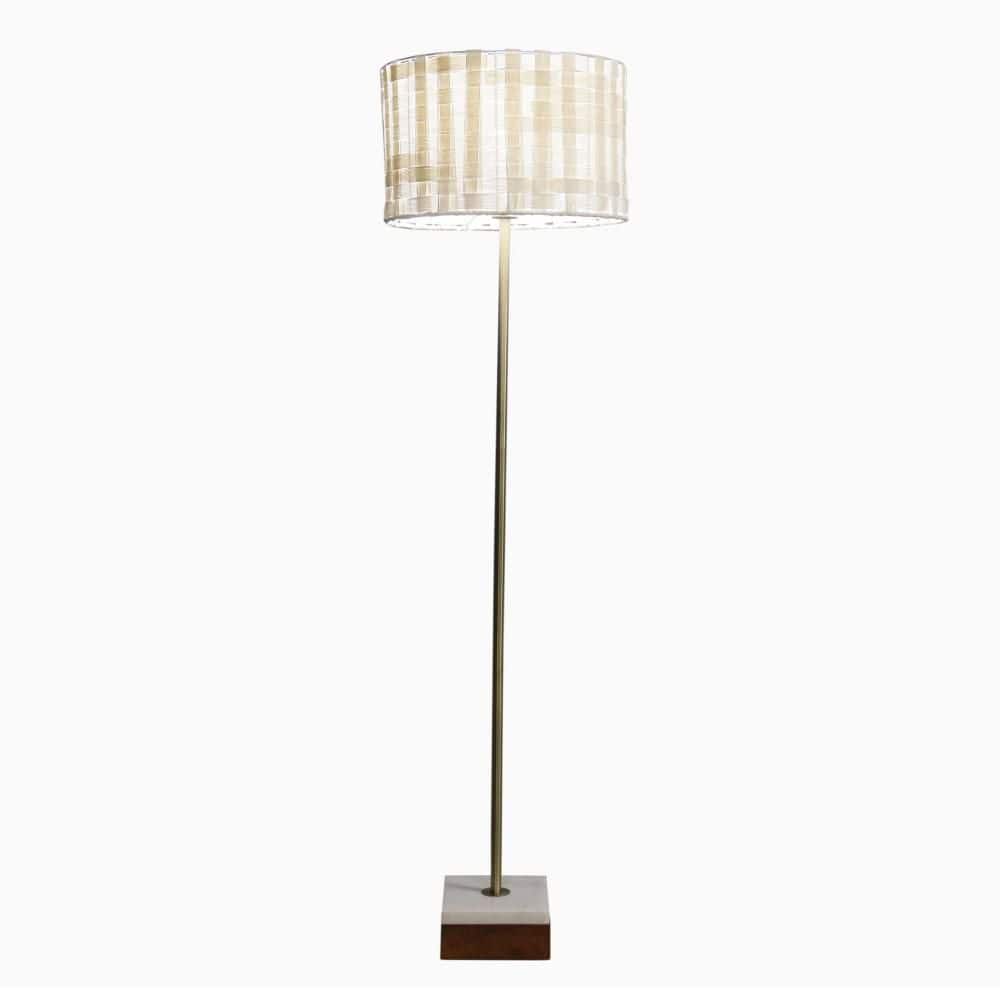 56. 4in. Gold 1-Light Smart Dimmable Torchiere Floor Lamp for Living Room with Linen Round Shade price history on PriceWatchPro