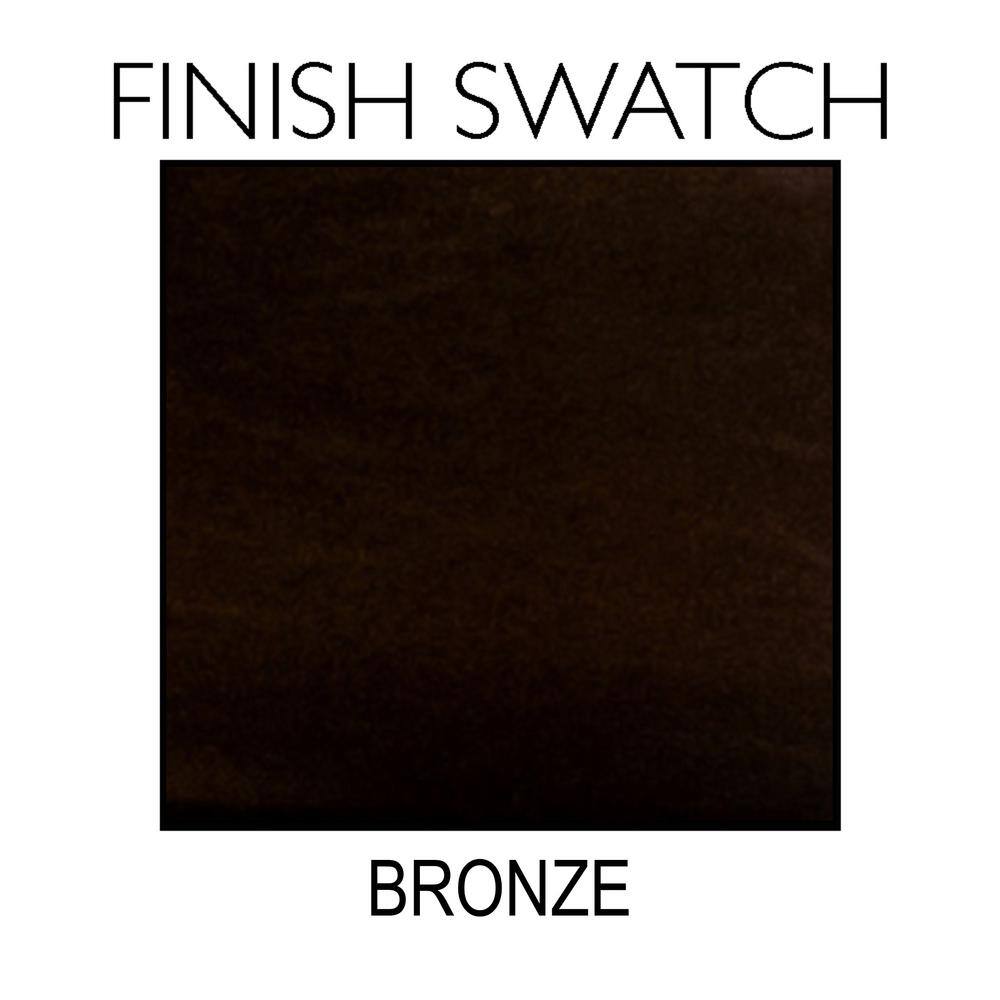 1.25-Inch Brushed Bronze Round Cabinet Knob with Mounting Hardware