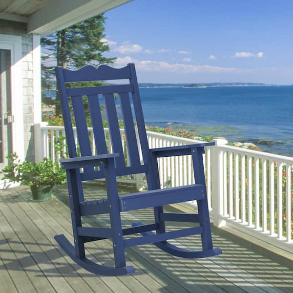 Navy outdoor best sale rocking chair