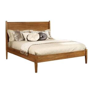 HomeSullivan Oak Finish Wood Queen Platform Bed 40409BQ-AK[BED] - The ...