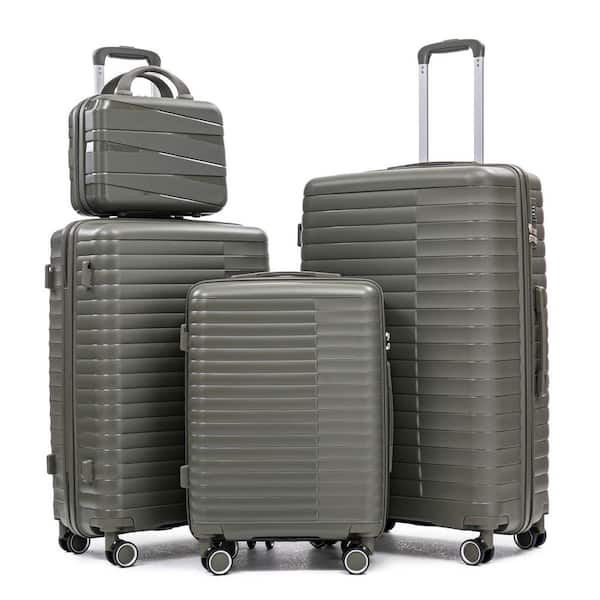LIVACA 2-Piece Lightweight Glossy Hard Plastic Hardshell Carry On