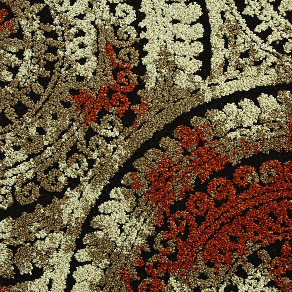 Spiral Medallion Ivory 8 ft. x 10 ft. Area Rug - thumbnail 9