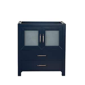 Newport 30 in. W x 18 in. D x 33 in. H Bath Vanity Cabinet without Top in Dark Blue