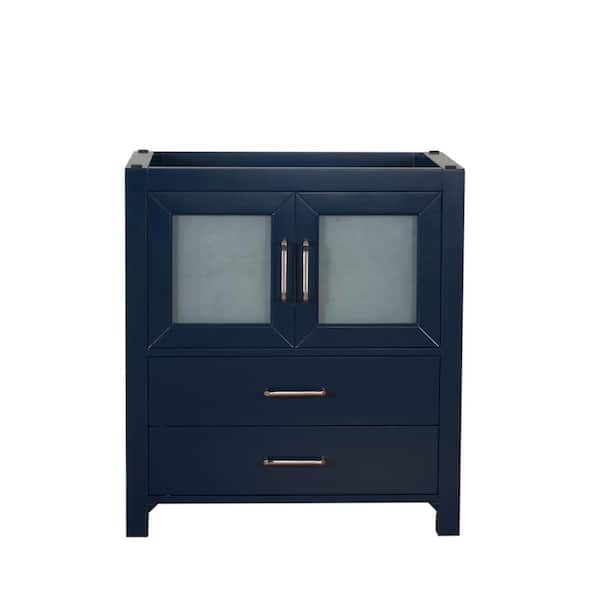 Newport 30 In W X 18 In D X 33 In H Bath Vanity Cabinet Without Top In Dark Blue Np 30 Cab Db 7137