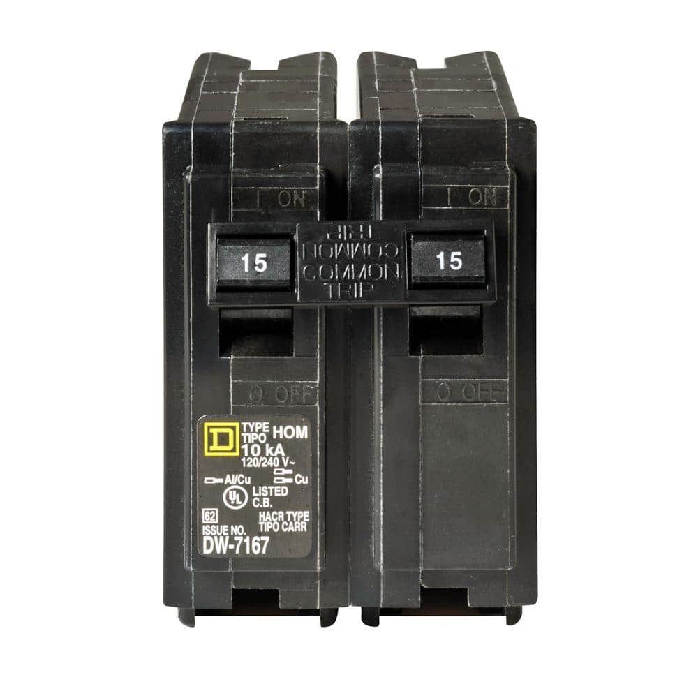 Homeline 15 Amp 2-Pole Circuit Breaker (6-pack) price history on PriceWatchPro