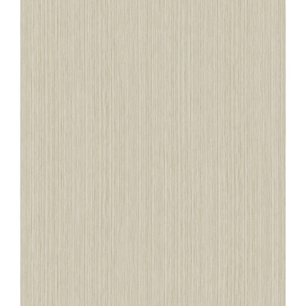 CASA MIA Vertical Yarns Beige Paper Non-Pasted Strippable Wallpaper Roll (Cover 56.05 sq. ft.