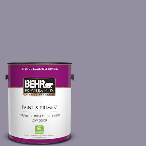 BEHR PREMIUM PLUS 1 gal. #N560-4 Evening in Paris Eggshell Enamel Low Odor Interior Paint & Primer