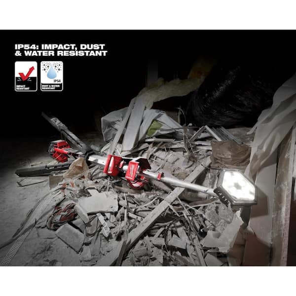 Milwaukee - M18 18-Volt Lithium-Ion Cordless Rocket Dual Power Tower Light w/5.0ah Battery