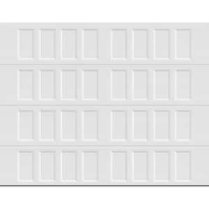 Bridgeport Steel Narrow Panel 9ft. x 7ft. Non-Insulated White Garage Door without windows