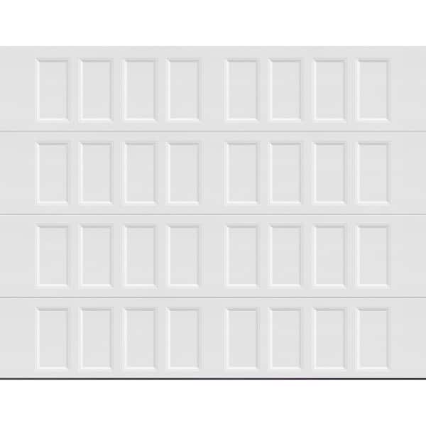 Clopay Bridgeport Steel Narrow Panel 9ft. x 7ft. Non-Insulated White Garage Door without windows