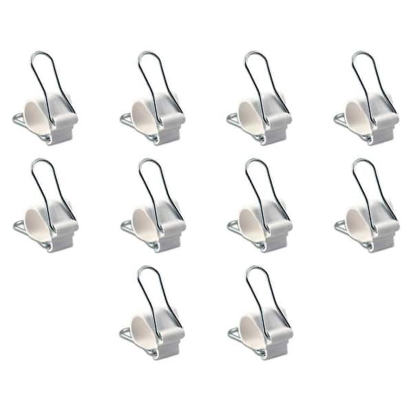 GadgetKlip Small White Klips Bundling Plant, Cord, Cable and Wire Klips (10-Pack)