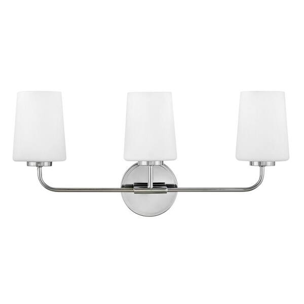 LARK - Kline 23.75 in. 3 Light Chrome Vanity Light