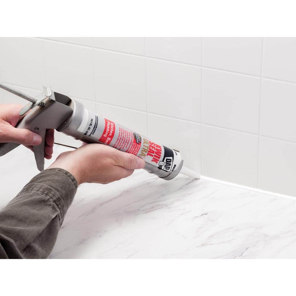 Kwik Seal Ultra 10.1 oz White Silicone Kitchen and Bath Sealant