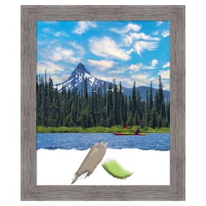 Pinstripe Plank Grey Narrow Picture Frame Opening Size 18 x 22 in.