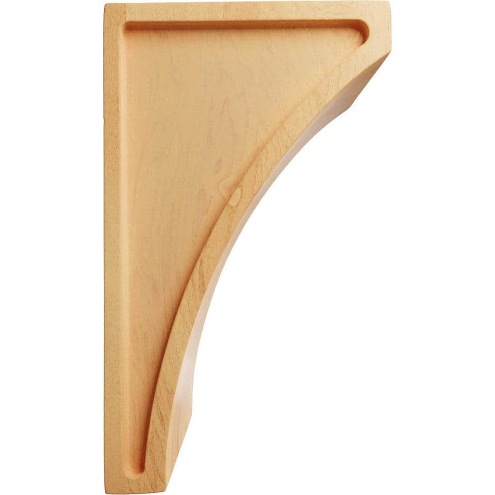 Small Red Oak Wood Corbel with Smooth Finish
