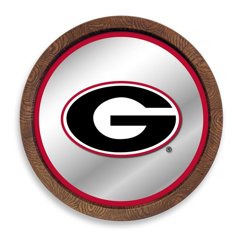 The Fan-Brand 20 In. Georgia Bulldogs "Faux" Barrel Top Mirrored ...