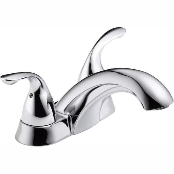 Delta Classic 4 in. Centerset 2-Handle Bathroom Faucet in Chrome