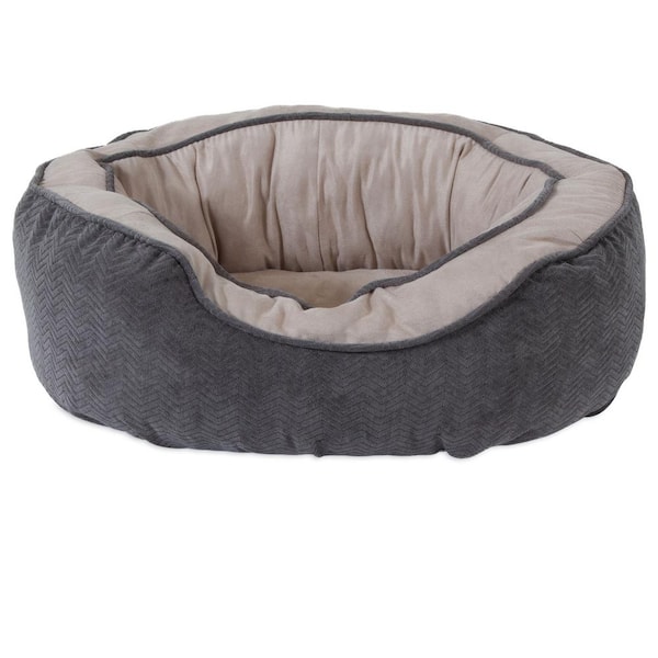 Unbranded SnooZZy Chevron Medium Gusset Daydreamer Gray Pet Bed