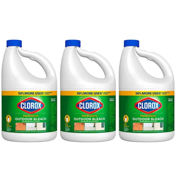 Clorox 121 oz. Pro Results Concentrated Liquid Outdoor Bleach Cleaner (3-Pack)