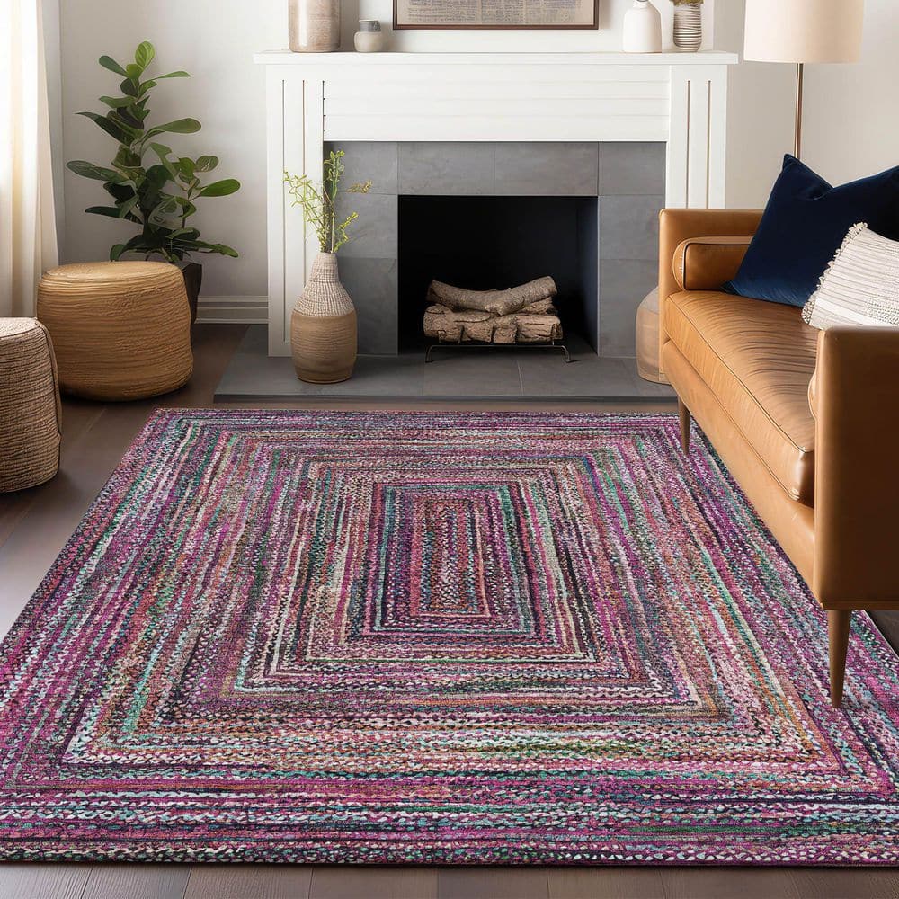 Chantille Machine Washable Indoor/Outdoor Abstract ACN1725 Pink 10 ft. x 14 ft. Area Rug price history on PriceWatchPro