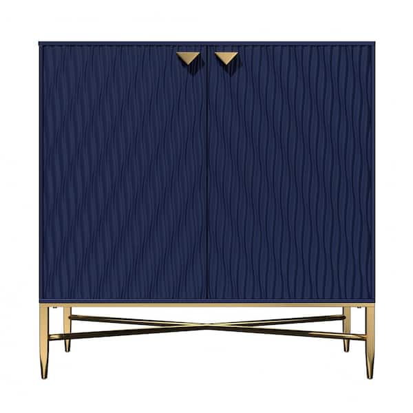 Blue 33 in. Storage Cabinet