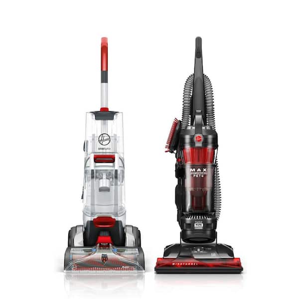 SmartWash Advanced Upright Carpet Cleaner and WindTunnel 3 Max Performance Pet Bagless Upright Vacuum Cleaner