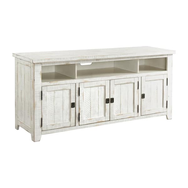 Antique white deals farmhouse tv stand