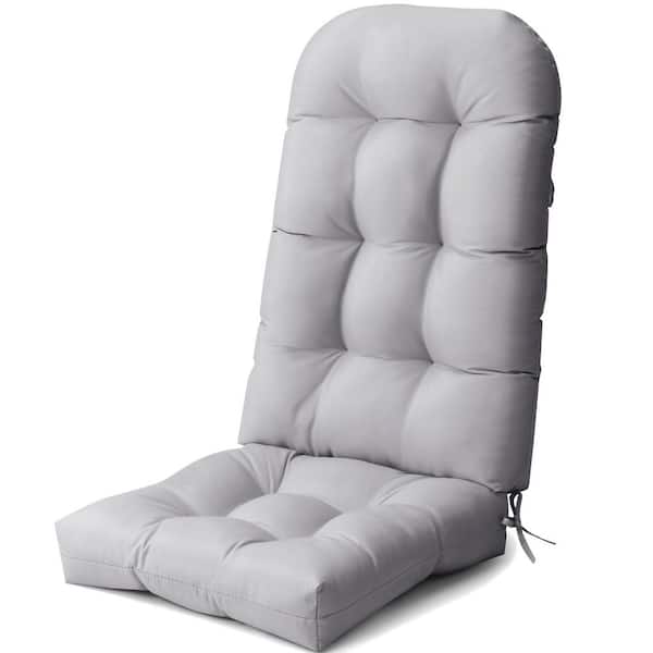 Unbranded 50 in. x 20 in. 1-Piece Deep Seat Outdoor Adirondack Chair Cushion in Light Gray
