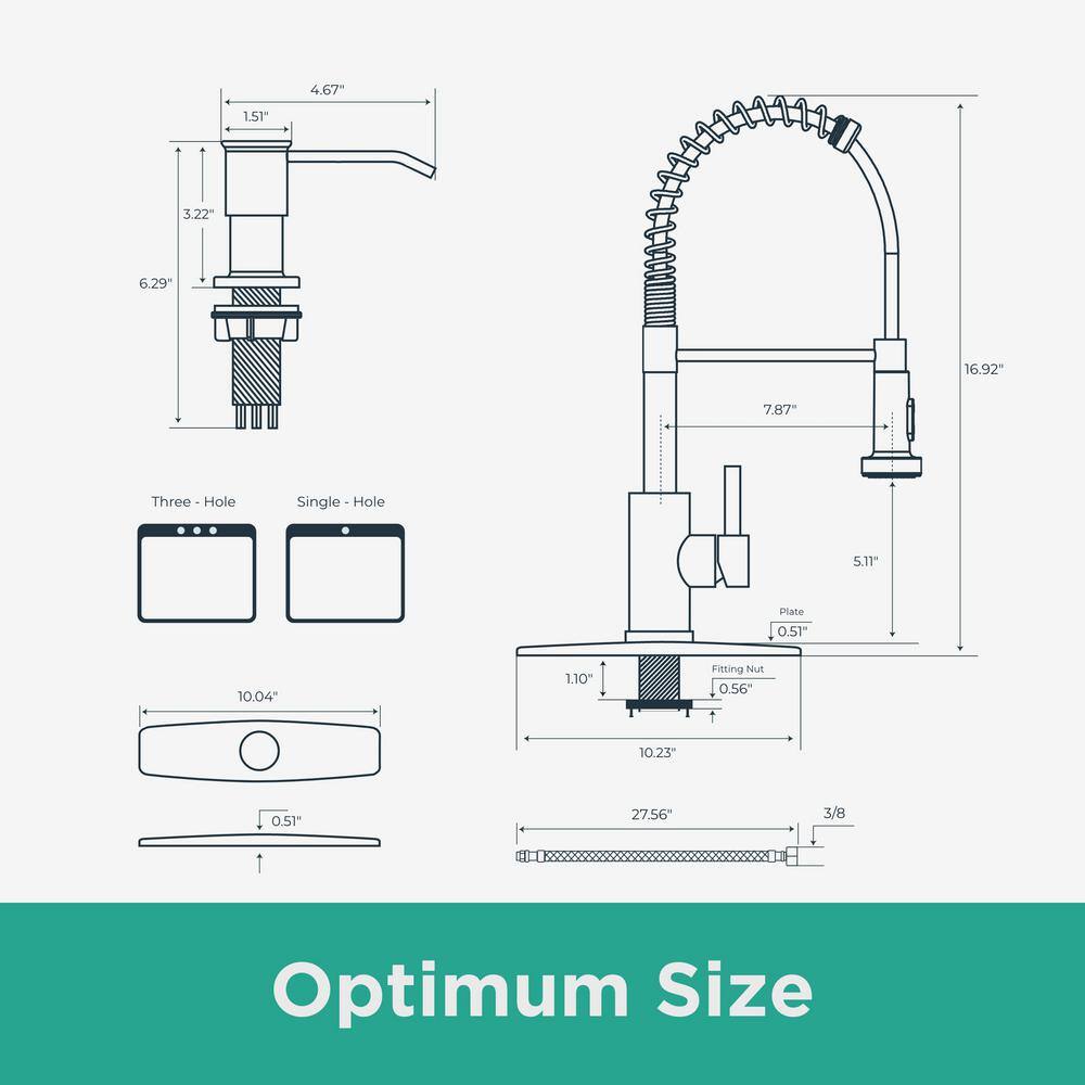 Brushed Nickel High-Arc Pull-Out Spray Kitchen Faucet