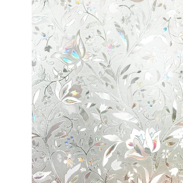 2 Rolls Of 35.4 in. x 78.7 in. Decorative and Privacy 3D Window Film