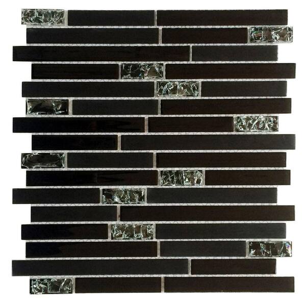 Instant Mosaic Upscale Designs Mesh-Mounted Glass Wall Tile - 3 in. x 6 in. Tile Sample