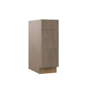 Designer Series Edgeley Assembled 12x34.5x21 in. Bathroom Vanity Drawer Base Cabinet in Driftwood
