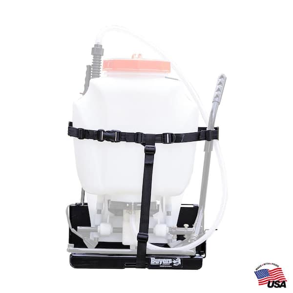 BUYERS PRODUCTS 4 Gal. Capacity Adjustable Sprayer Rack for Landscape Trailers Trailer Kit in Black