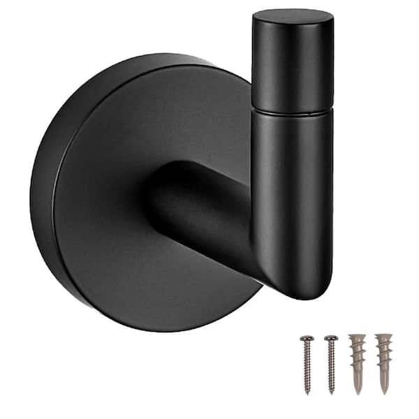 Design House Graz Park Robe Hook J-Hook Robe/Towel Hook Bathroom in Matte Black