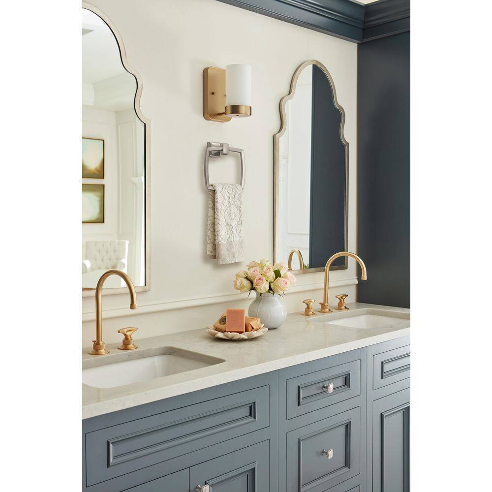 Brushed Nickel 6-13/16" Wall Mounted Towel Ring