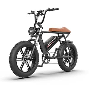 Zeus Ruta 20 in. Boys Electric Bike 750 Watt Motor with 48 Volt 13AH Li Battery in Black wq 185 The Home Depot