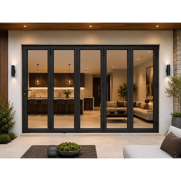 TEZA DOORS Teza B75 Series 144 in. x 80 in. Bifold 5-Panel