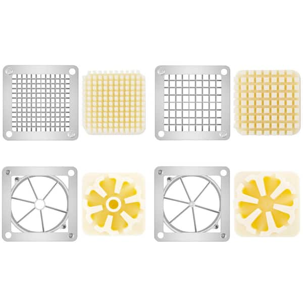 VEVOR Commercial French Fry Cutter with 4-Replacement Blades Lemon