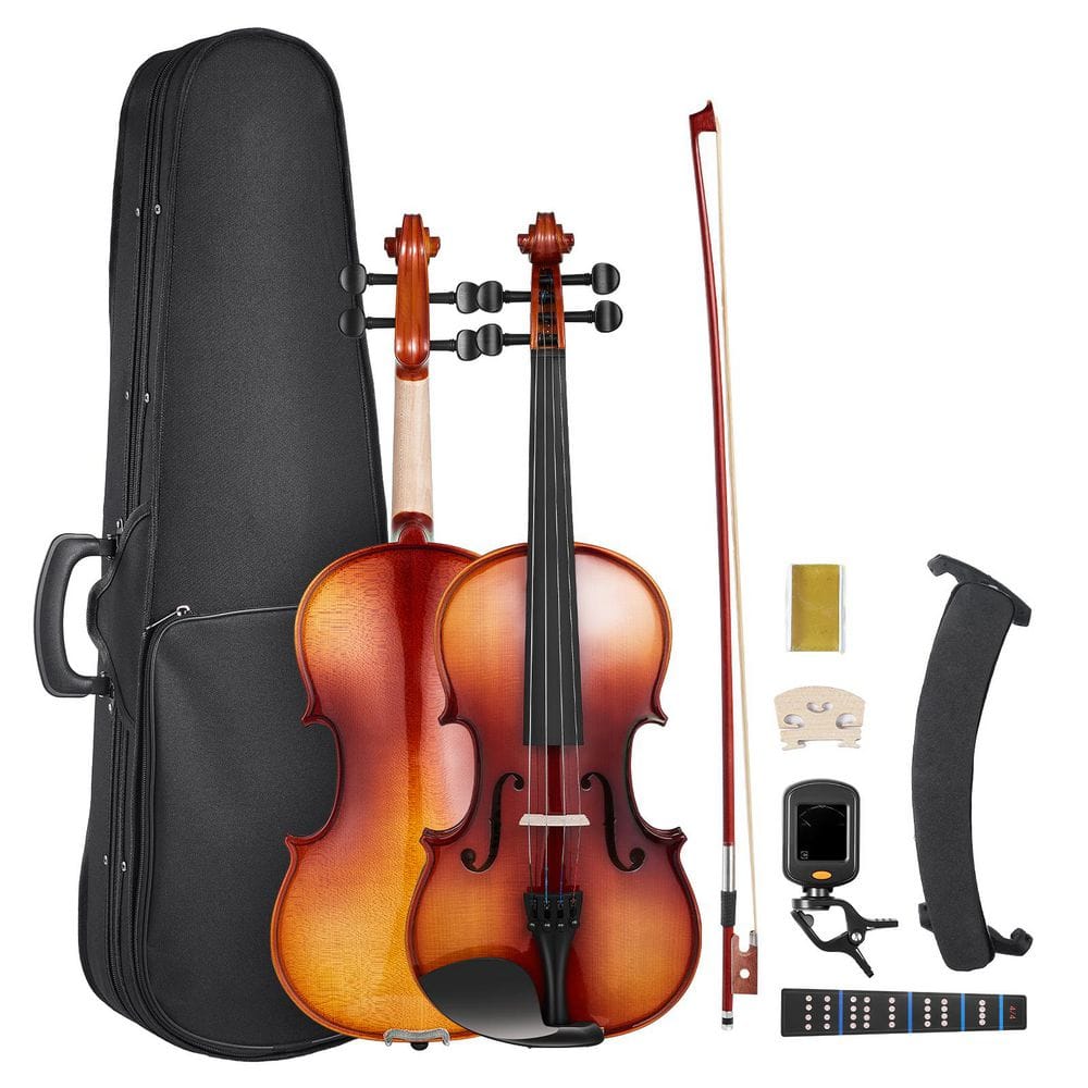 VEVOR Violin 4/4 Full Size for Adults, Violin Fiddle Set for