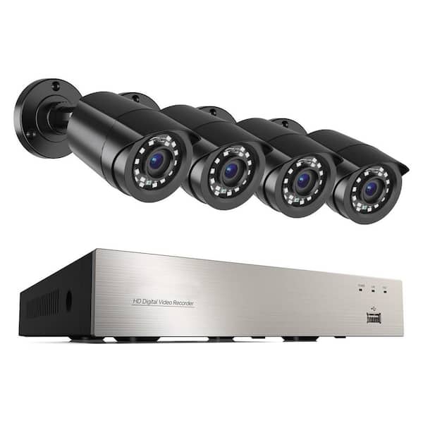 3K Lite Security Camera System Indoor Outdoor AI Detection Night Vision Remote Access 4pcs 1080P