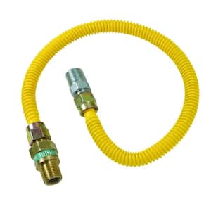 Safety+PLUS 3/8 in. Female Flare Excess Flow Valve x 1/2 in. MIP x 72 in. Gas Connector 1/2 in. O.D. (49,100 BTU)