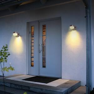 75-Watt Equivalent Integrated Outdoor LED Wall Pack, 900 Lumens, Dusk to Dawn Outdoor Security Light (2-Pack)
