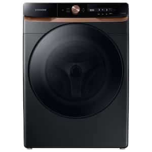 4.6 cu. ft. Large Capacity AI Smart Dial Front Load Washer in Brushed Black with Auto Dispense and Super Speed Wash