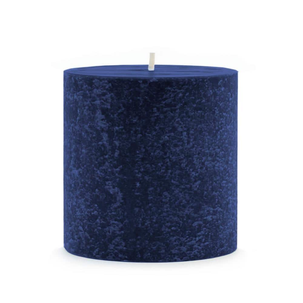 Abyss Blue Beeswax Scented Pillar Candle 3x3